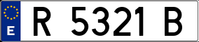 Trailer License Plate